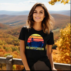 Hike North Carolina T-Shirt: Blue Ridge Mountain Life, Unisex Fit