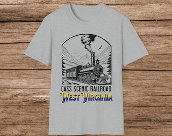 Cass Scenic Railroad T-Shirt: West Virginia Vintage Steam Train Tee