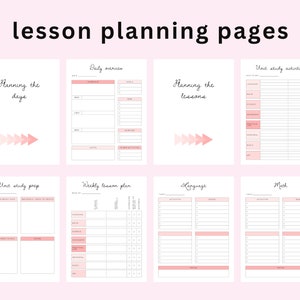 Homeschool Planner Printable, Homeschool Schedule, Homeschool Daily Schedule PDF Printable, Homeschool Printable Lesson Planner PDF, image 4