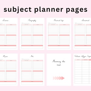 Homeschool Planner Printable, Homeschool Schedule, Homeschool Daily Schedule PDF Printable, Homeschool Printable Lesson Planner PDF, image 5