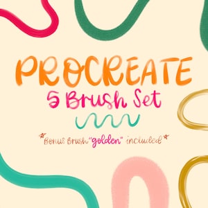 5 Procreate Brush Set | FREE BRUSH INCLUDED | Digital Art Creative Brush | Graphic Design Tools | Chalky Texture | Shading and Texture Brush