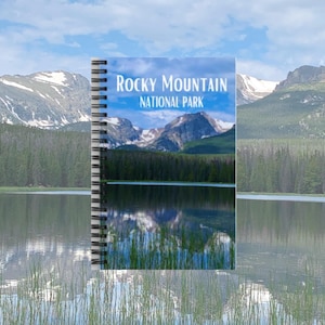 Rocky Mountain National Park Spiral notebook Rocky Mountain National Park Colorado Gifts