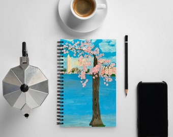 Cherry Blossom Spiral notebook