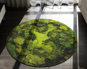 Handmade Moss Rug, Soft Latch Hook Rugs,custom Rugs,art Rugs,soft