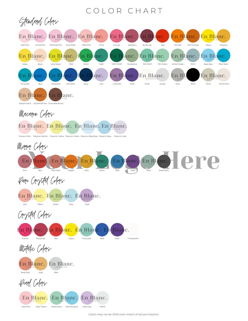 Kalisan Balloon Color Chart Customizable Canva Template - Etsy UK