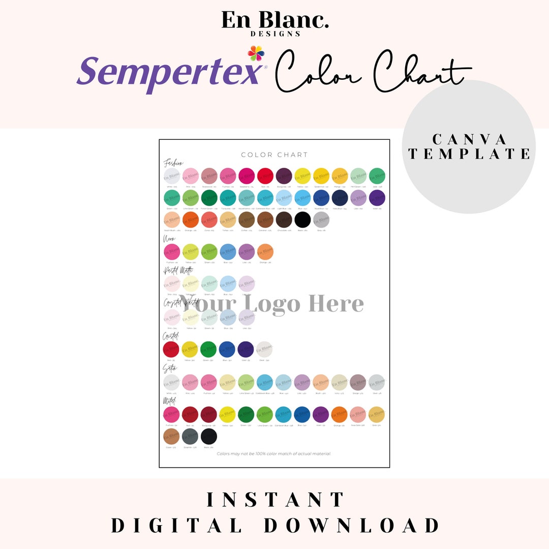 Sempertex Balloons Color Chart Customizable Canva Template Balloons