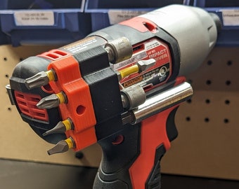 Magnetic Bit Holder for Milwaukee M12 2407-20 3/8&quot; Drill and 2462-20 1/4&quot; Impact Driver