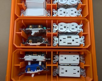 Inserto para tomacorriente/interruptor para Klein MODBox 1.0, cajas altas