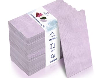 3-Ply Party Napkins | Wedding, Baby Shower, Holiday | Textured, 50 Pack