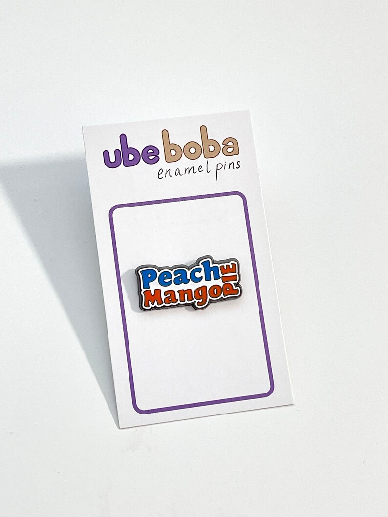 Peach Mango Pie Hard Enamel Pin, Jollibee, Chicken Joy, Philippines