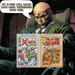 May include: Two Marvel Milestone Edition comic books, "The X-Men" and "Giant-Size X-Men", featuring the X-Men superhero team. The covers are in vibrant colors with the X-Men characters in action poses.
