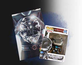 Power Rangers Black Ranger Funko Pop #396 & Comic Book