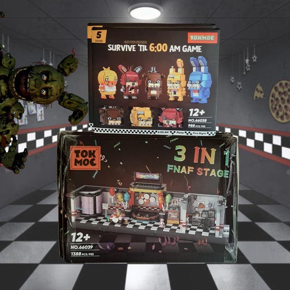 Toy Stage Five Nights At Freddy's Lego Sets FNAF Building