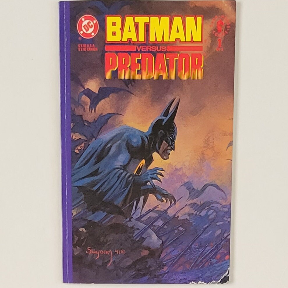 Batman Vs Predator Baseball Bat