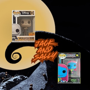 Funko Pop! Jack Skellington As The King : Hot Topic Exclusive and Funko Pop! Sally 16 Disney (Unopened Box)