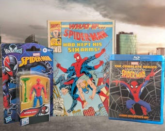 Spider-Man Collector's Set: Six Arms Comic, Blu-Ray, Action Figure