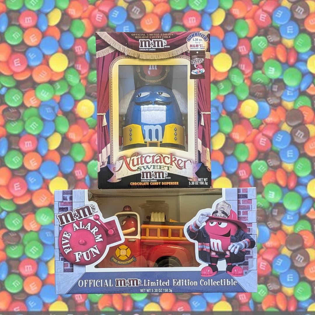 M&M Nutcracker Candy Dispenser ディスペンサー Mars M&Ms Yellow Nutcracker Sweet Candy Dispenser Holiday