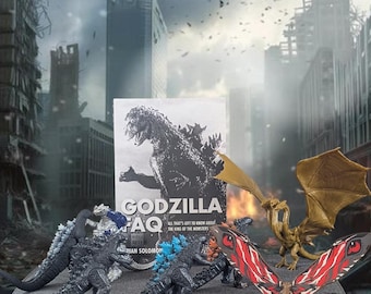Godzilla Mini Figure Set: King of the Monsters 2019 - Ghidorah, Mothra, Mecha Godzilla