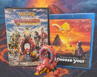 Mini Action Figure Pokémon Volcanion  (Used) with Movies !