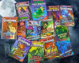 Goosebumps Book Set: 13 R.L. Stine Books + Blu-ray Movie - Etsy