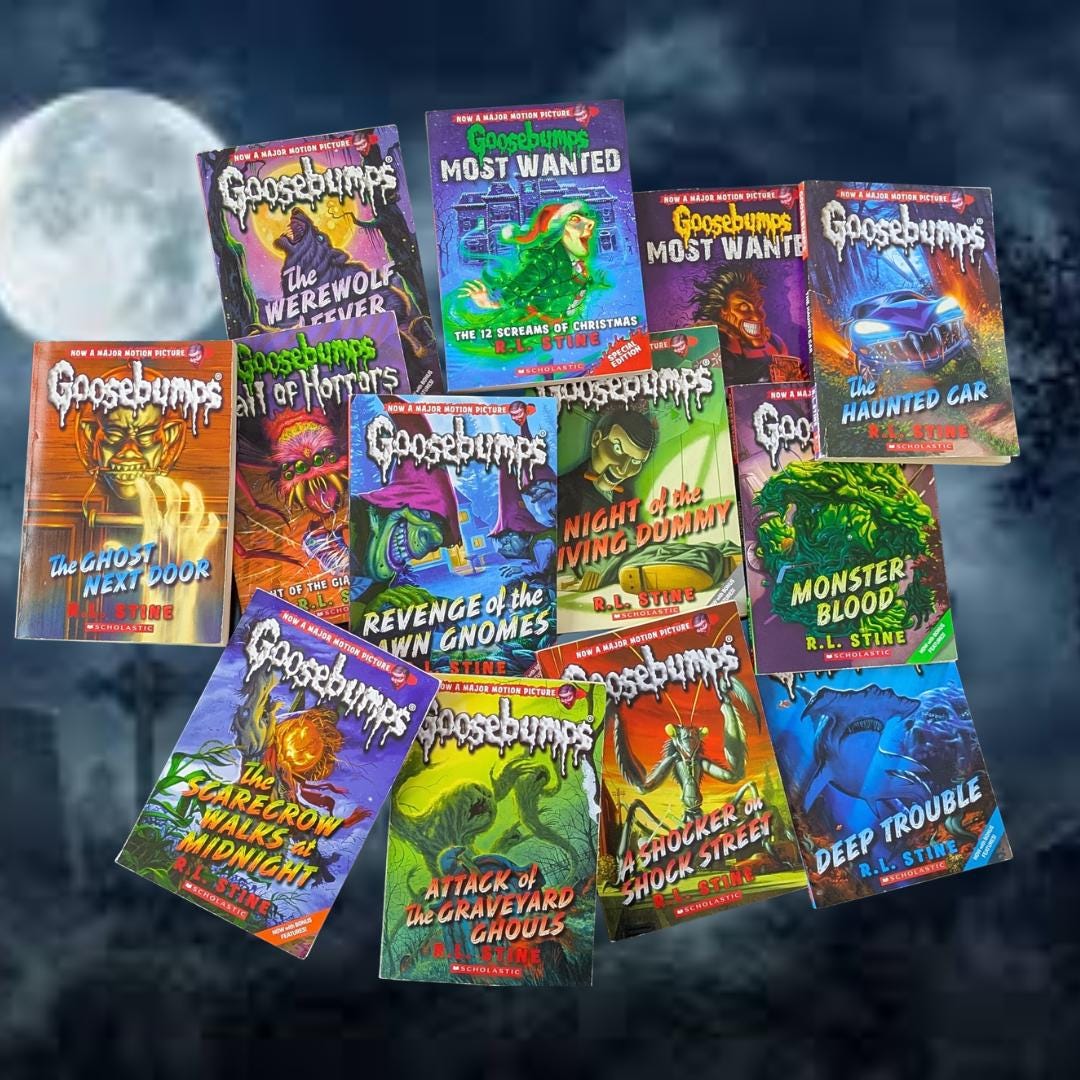 Goosebumps Book Set: 13 R.L. Stine Books + Blu-ray Movie - Etsy