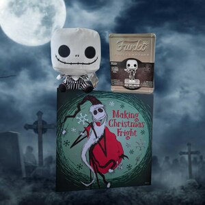 Jack Skellington Funko Pop Set: Limited Edition Metal Box, Plush, And Picture Frame