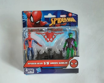 Spider-Man Action Figure Set – 4 Figures (Spider-Man, Miles Morales, Green Goblin, Vulture) w/ Accessories – New Condition