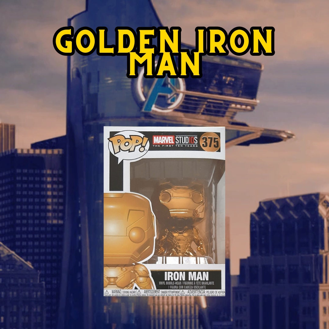 Buy Funko Pop! Iron Man Gold Marvel Studios the First 10 Years