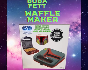 Boba Fett-mokkenset voor wafelijzer en helm!  NOOIT GEBRUIKT