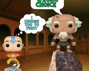 Funko Pop! Avatar The Last Airbender Aang On Air Scooter & King Bumi (Unopened Boxes)