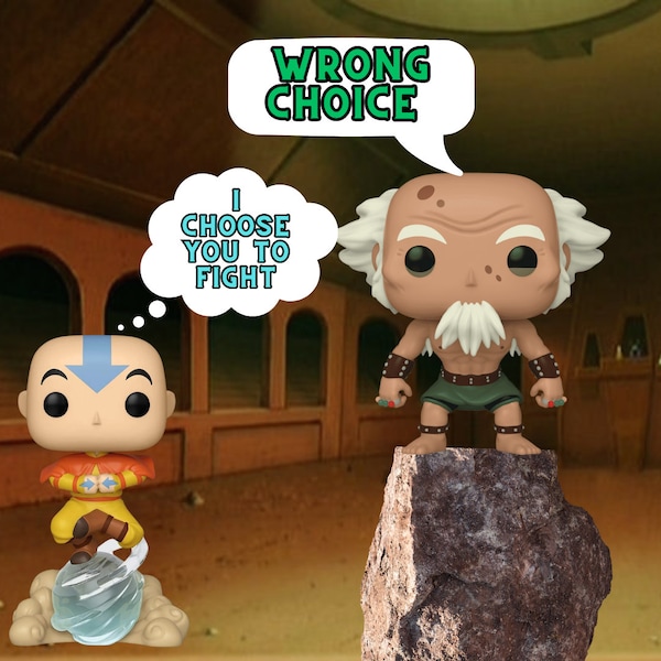 Funko Pop! Avatar The Last Airbender Aang On Air Scooter & King Bumi (Unopened Boxes)