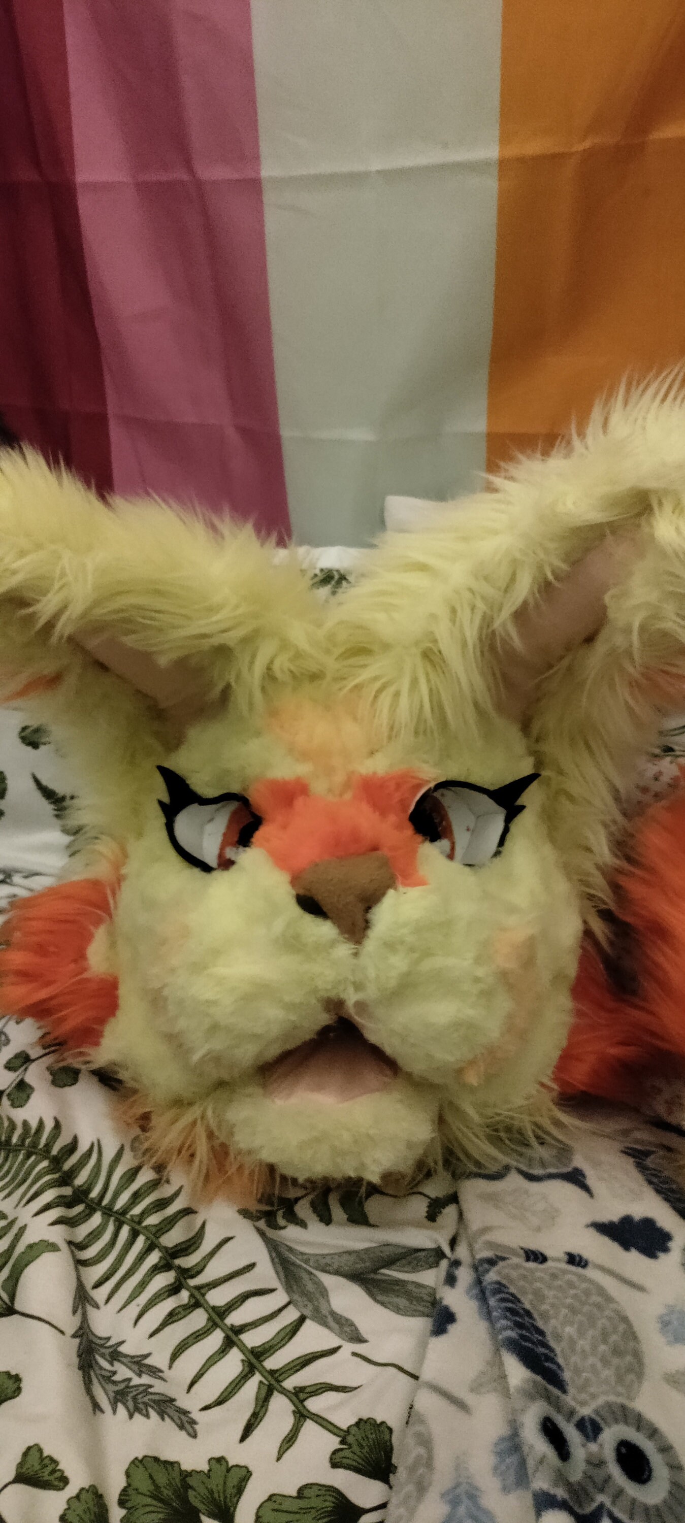 LOWQUALITY Cheap Fursuit Head and Tail Feline Lynx Etsy