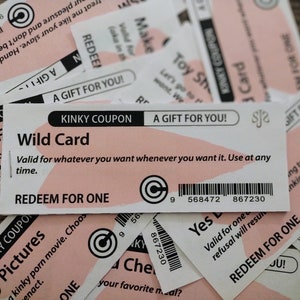 Printable Kinky Sex Coupons for a Last-minute Anniversary Gift - Etsy