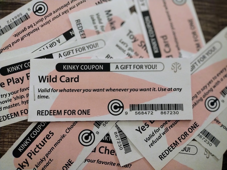 Printable Kinky Sex Coupons for a Last-minute Anniversary Gift - Etsy