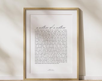 A mother of a mother. A love note.