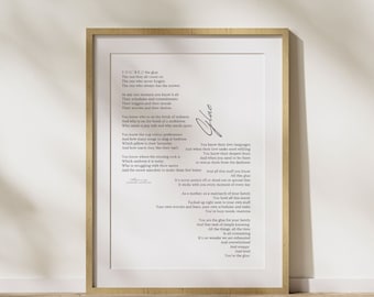 Glue. A poem of motherhood.