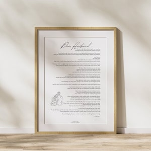 Querido esposo, una carta de amor.