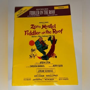 Fiddler on the Roof Sheet Music Great Condition