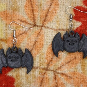 3D Printed Handprint Bat Earrings