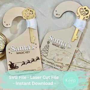 Christmas Door Hanger SVG File | Laser SVG | Laser Cut File