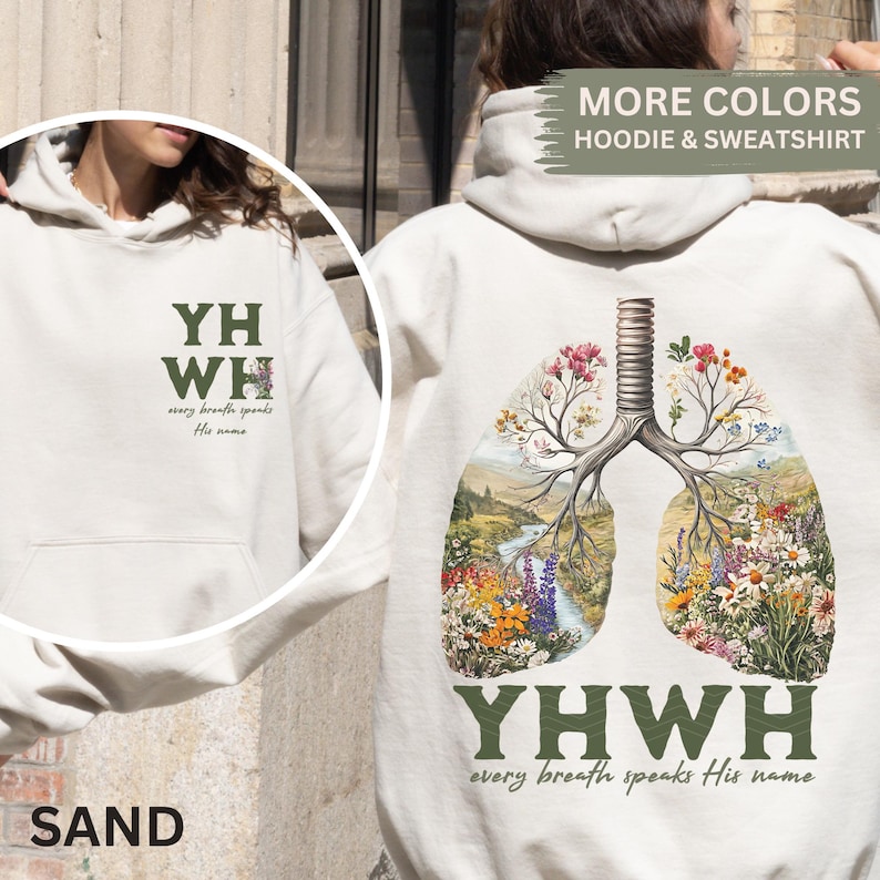 YHWH lungs Christian oversized shirt every breath speaks His name