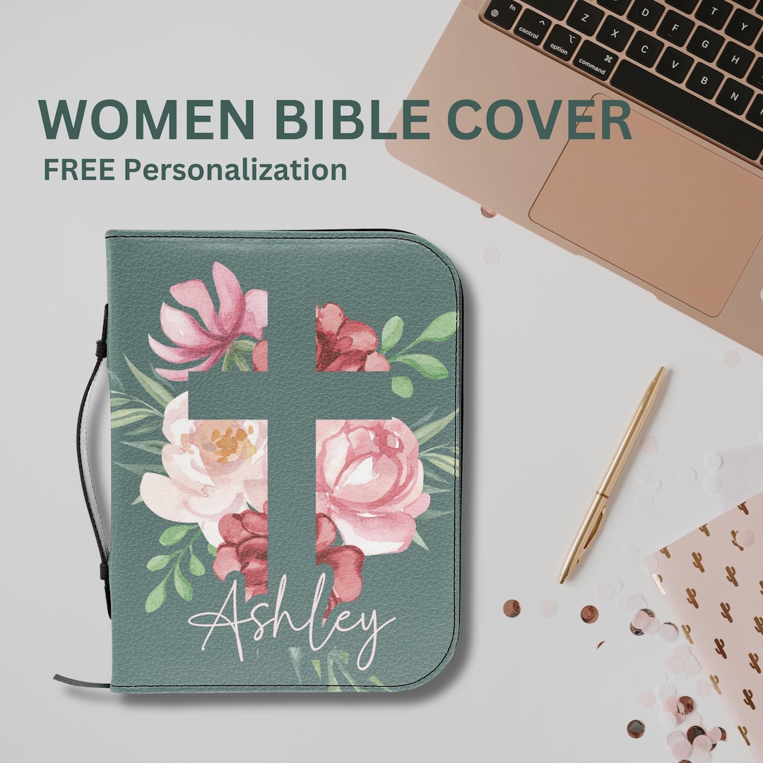 Personalized Bible Cover Women Bible Case Floral Christian Birthday ...