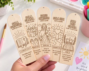 Children's Church Activity Five Solas Reformation Day Craft Bible Coloring Homeschool Activity Protestant Reformation Church History Gift