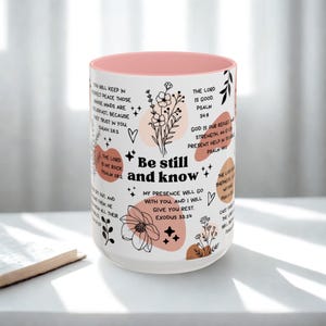 Christian Daily Affirmations Bible Verse Mug Mental Health Gift for Best Friend Birthday Cup Girl Daily Reminders for Women Bible Study Gift afbeelding 4