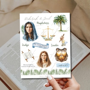 Women of the Bible Bundle Sticker Sheets Bible Study Watercolor Faith ...