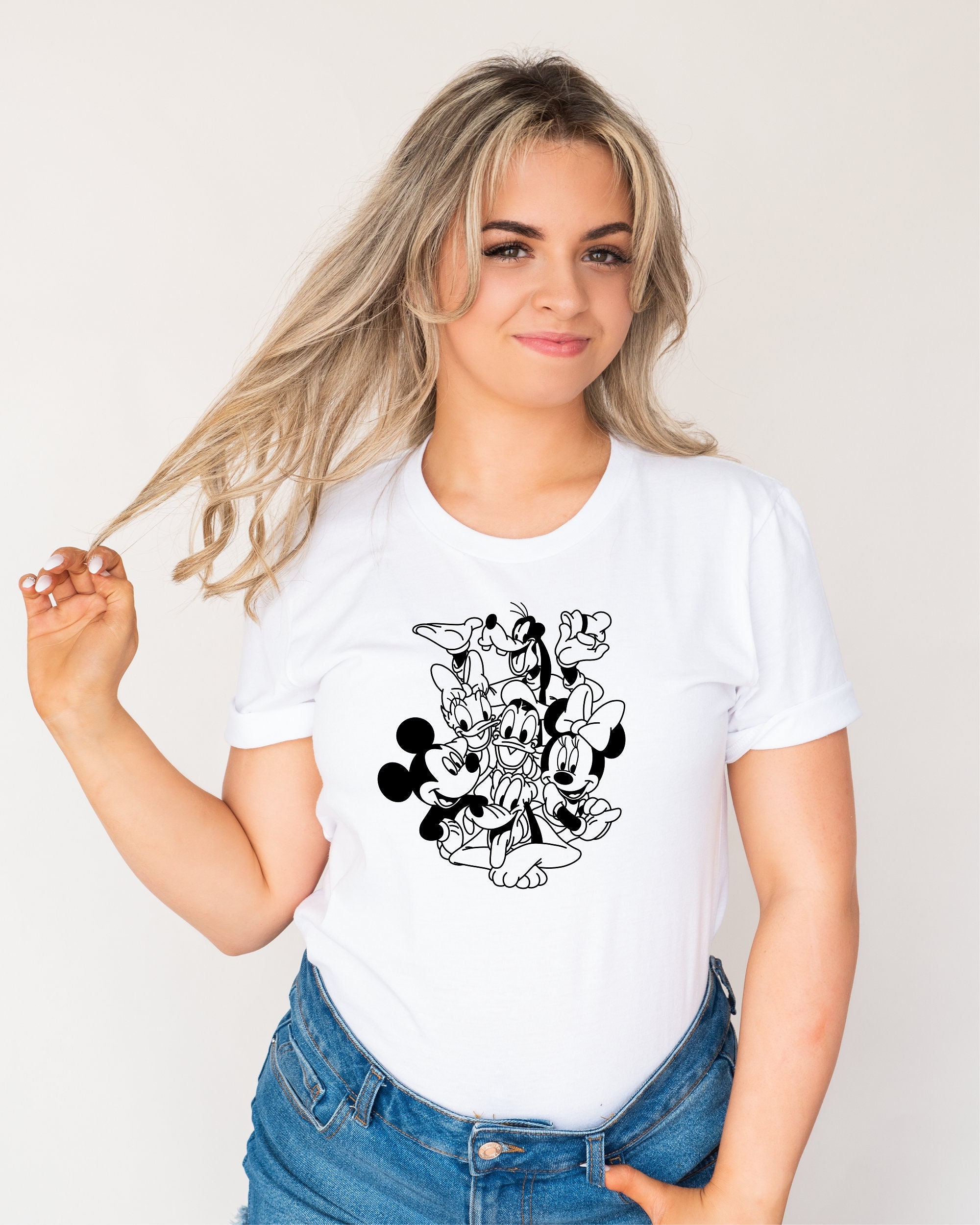 Retro Mickey And Friends, Disneylan3D Shirt, Micexy Vacation Shirt, Magic Kingdom, Minnie Donalgd Shirt Theteetrend Fashion