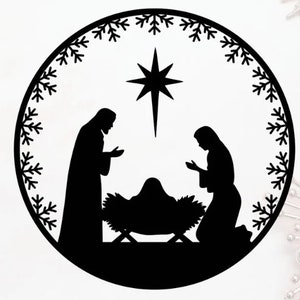 ransform Your Holiday Craft with Our Adaptable Nativity Scene G-code vector image included