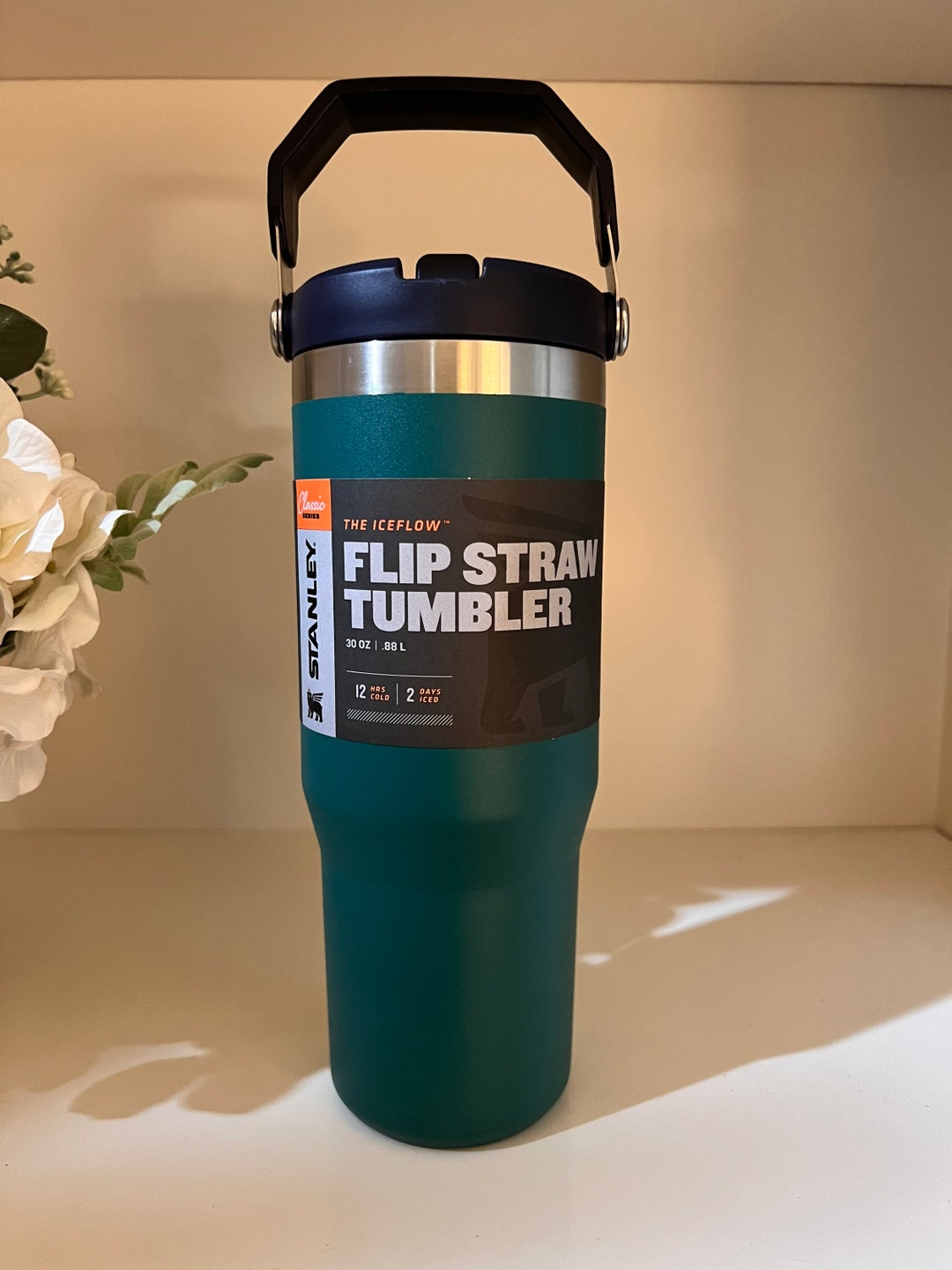 NWT Stanley 30 Oz. Iceflow Tumbler With Flip Straw Alpine Etsy