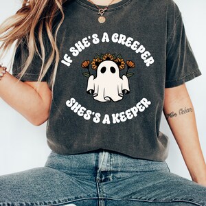 Ghost Shirt, Halloween Gift, Spooky Ghost Tshirt for Women, Fall Shirts For Her, Halloween T-Shirt, Halloween Shirt, Funny Halloween Tee