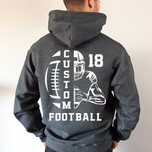 Football Dad Shirt For Game Day Custom Football Hoodie For Husband Birthday Gift Him, Personalized Football Tshirt For Coach, Dad Gift Ideas